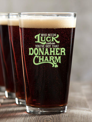 Irish Charm : Pint Glasses - Color Printed
