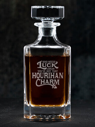 Irish Charm : Whiskey Decanter - Engraved