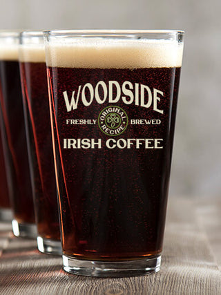 Irish Coffee : Pint Glasses - Color Printed