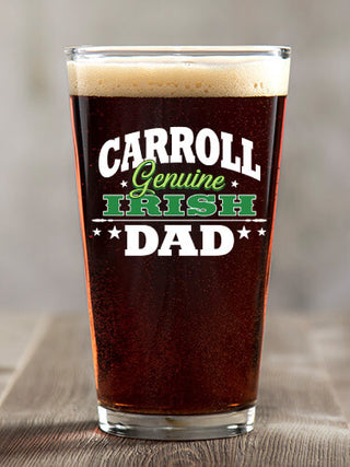 Irish Dad : Pint Glasses - Color Printed