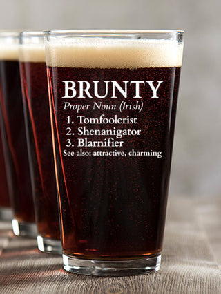Irish Definition : Pint Glasses - Color Printed
