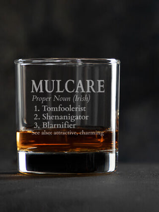 Irish Definition : Rocks Glasses - Engraved