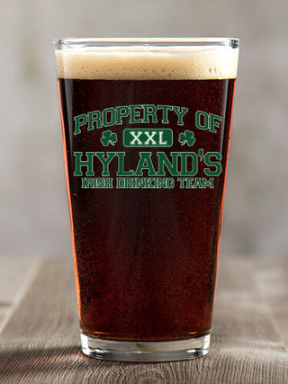 Irish Drinking Team : Pint Glasses - Color Printed