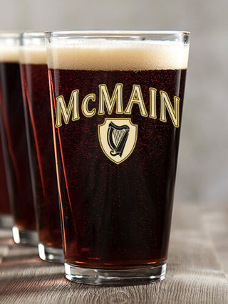 Irish Harp : Pint Glasses - Color Printed