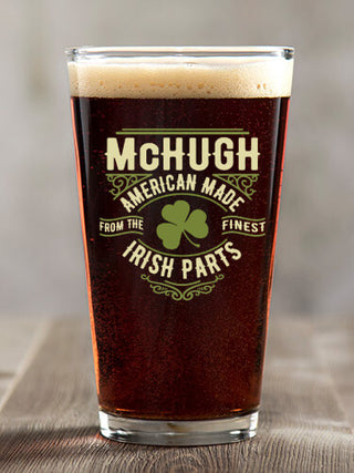 Irish Parts : Pint Glasses - Color Printed