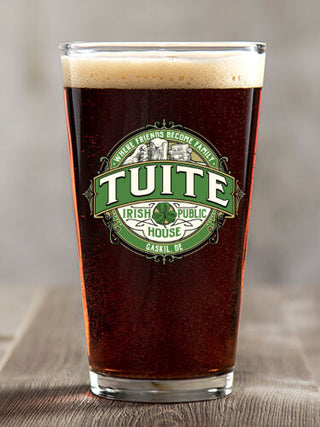 Irish Public House : Pint Glasses - Color Printed