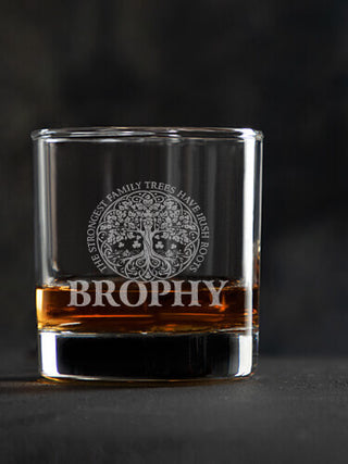 Irish Roots : Rocks Glasses - Engraved
