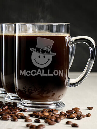 Irish Smiley : Coffee Mugs - Engraved