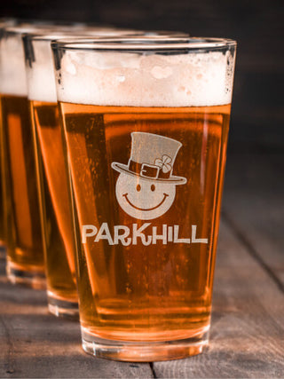 Irish Smiley : Pint Glasses - Engraved