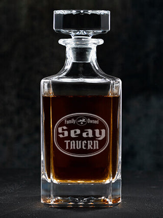 Irish Tavern : Whiskey Decanter - Engraved