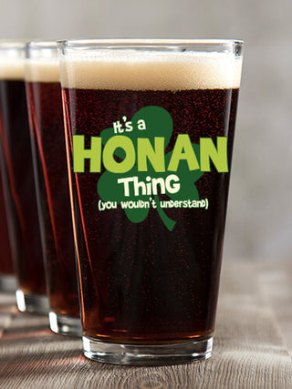 Irish Thing : Pint Glasses - Color Printed
