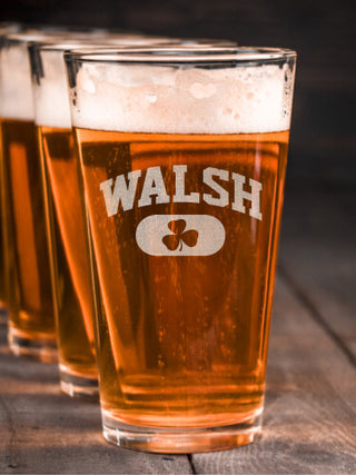 Irish Varsity : Pint Glasses - Engraved