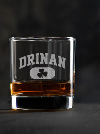 Irish Varsity : Rocks Glasses - Engraved