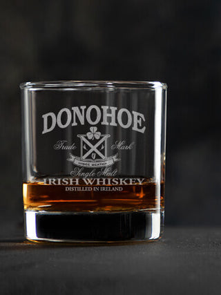 Irish Whiskey : Rocks Glasses - Engraved