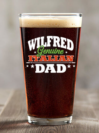 Italian Dad : Pint Glasses - Color Printed