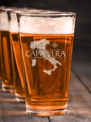 Italian Heritage : Pint Glasses - Engraved