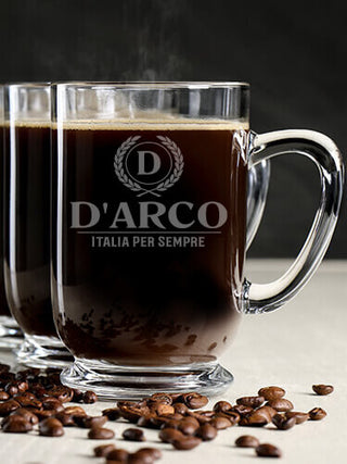 Italian Monogram : Coffee Mugs - Engraved