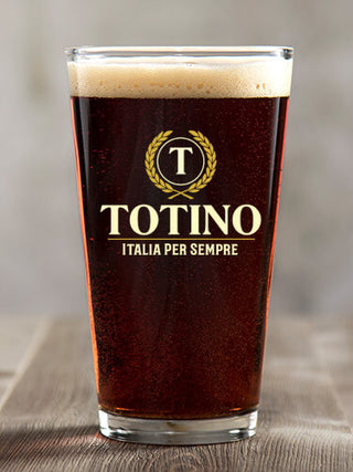 Italian Monogram : Pint Glasses - Color Printed