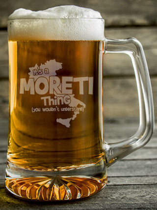 Italian Thing : Beer Mugs - Engraved
