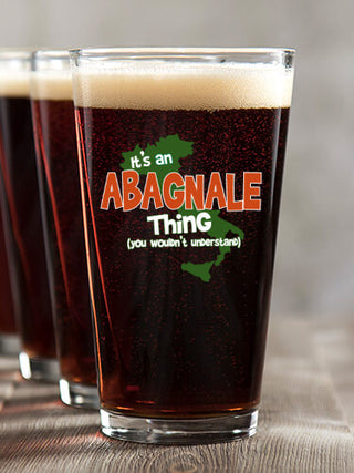 Italian Thing : Pint Glasses - Color Printed