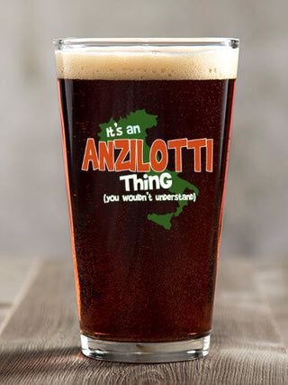 Italian Thing : Pint Glasses - Color Printed