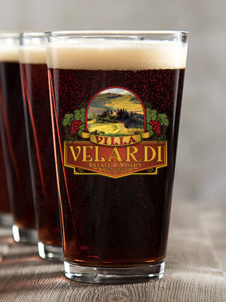 Italian Villa : Pint Glasses - Color Printed