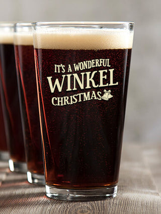 It's A Wonderful Christmas : Pint Glasses - Color Printed