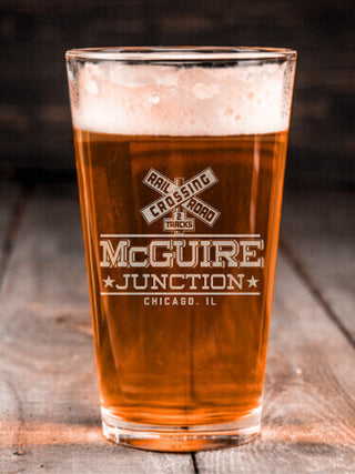 Junction : Pint Glasses - Engraved
