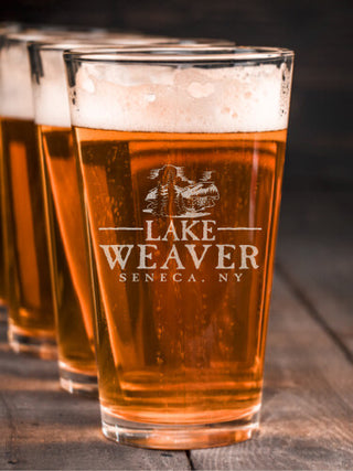 Lake : Pint Glasses - Engraved