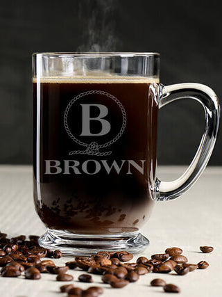 Lasso Monogram : Coffee Mugs - Engraved