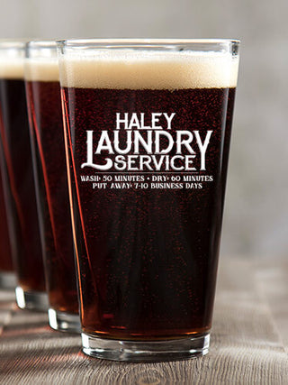 Laundry Service : Pint Glasses - Color Printed