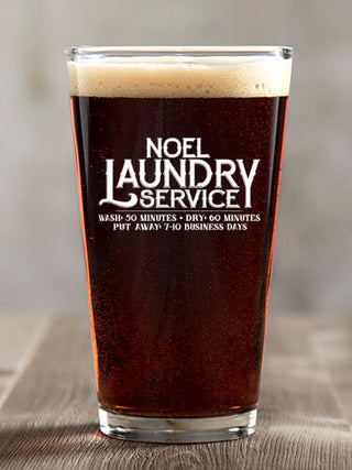 Laundry Service : Pint Glasses - Color Printed