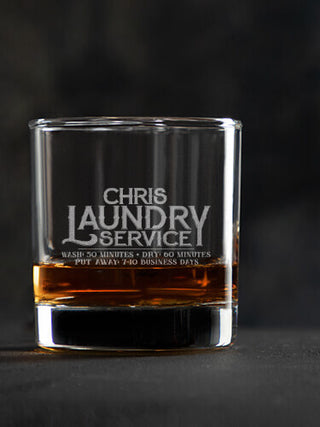 Laundry Service : Rocks Glasses - Engraved