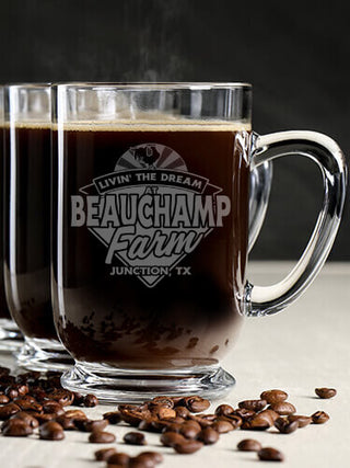 Livin' The Dream Farm : Coffee Mugs - Engraved