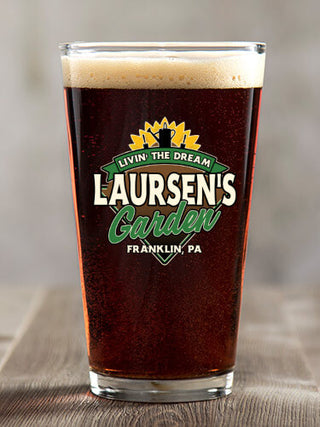 Livin' The Dream Garden : Pint Glasses - Color Printed