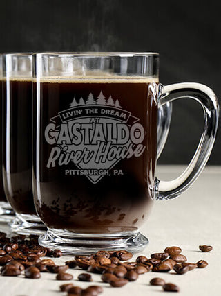 Livin' The Dream River House : Coffee Mugs - Engraved