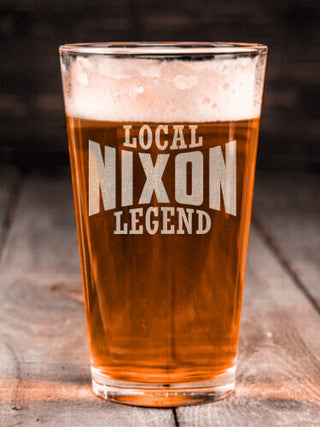 Local Legend : Pint Glasses - Engraved