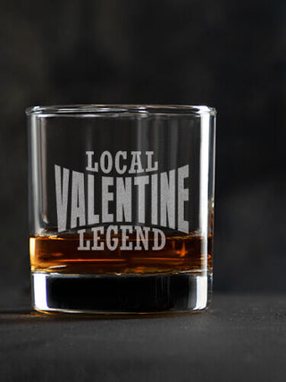 Local Legend : Rocks Glasses - Engraved