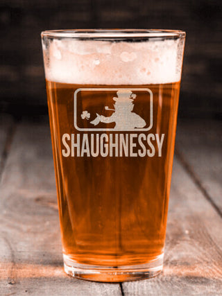 Major League Irish : Pint Glasses - Engraved