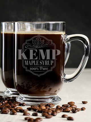 Maple Syrup : Coffee Mugs - Engraved