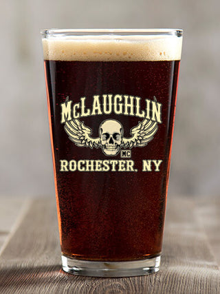 Motorcycle Club : Pint Glasses - Color Printed