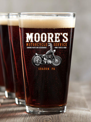 Motorcycle Service BP : Pint Glasses - Color Printed