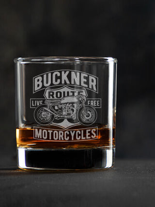 Motorcycles : Rocks Glasses - Engraved