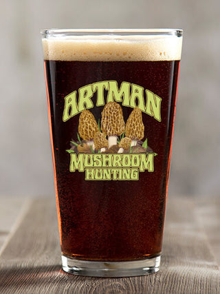 Mushroom Hunting : Pint Glasses - Color Printed