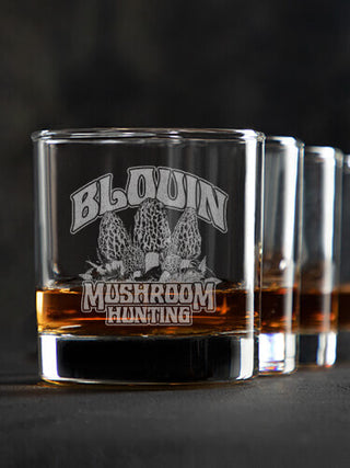 Mushroom Hunting : Rocks Glasses - Engraved