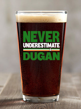 Never Underestimate Irish : Pint Glasses - Color Printed