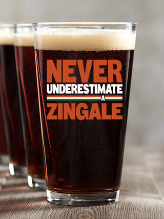 Never Underestimate Italian : Pint Glasses - Color Printed