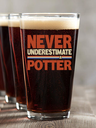 Never Underestimate : Pint Glasses - Color Printed