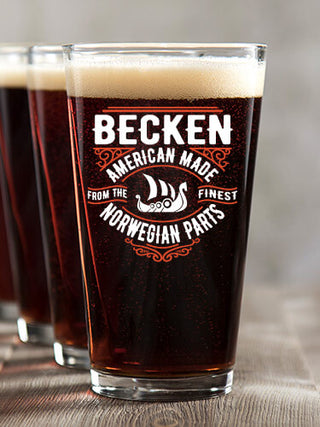 Norwegian Parts : Pint Glasses - Color Printed