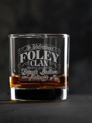 Notorious Clan : Rocks Glasses - Engraved